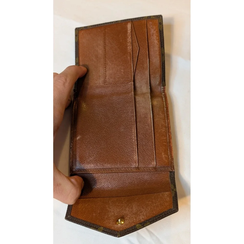 Louis Vuitton, Brown Mono, Mens Multiple‎ Tri-fold Wallet